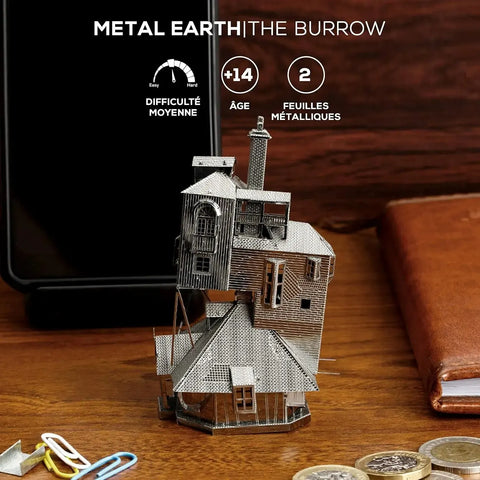 Harry Potter - The Burrow 3D Metal Model Kit - Fascinations - Metal Earth Series - Image 5