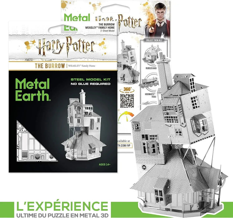 Harry Potter - The Burrow 3D Metal Model Kit - Fascinations - Metal Earth Series