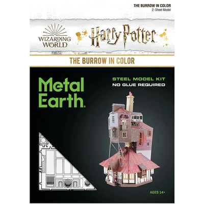 Harry Potter - The Burrow in Color Figure Model Kit (Steel, Moderate Difficulty) - Fascinations - Metal Earth Series