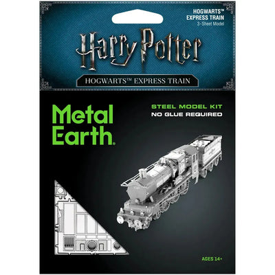 Harry Potter - Unpainted Hogwarts Express Train Figure Model Kit (Steel, Challenging Difficulty) - Fascinations - Metal Earth Series