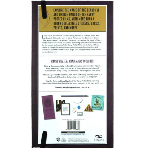 Harry Potter: Wand Magic: Artifacts from the Wizarding World Hardcover Book & Collectibles Set (Bookmark, Patch, Pencil, Stickers) - Insight Editions - (2021)