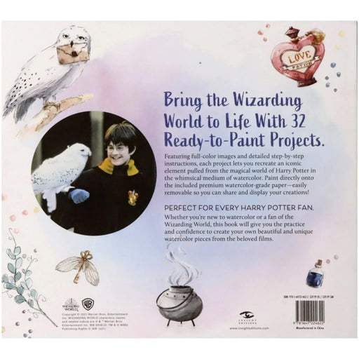 Harry Potter: Watercolor Magic | 32 Step-by-Step Enchanting Projects | Activity Book | Hardcover