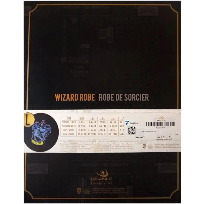 Harry Potter [Wizarding World] - Adult Unisex Ravenclaw Wizard Robe (Large) - Cinereplicas