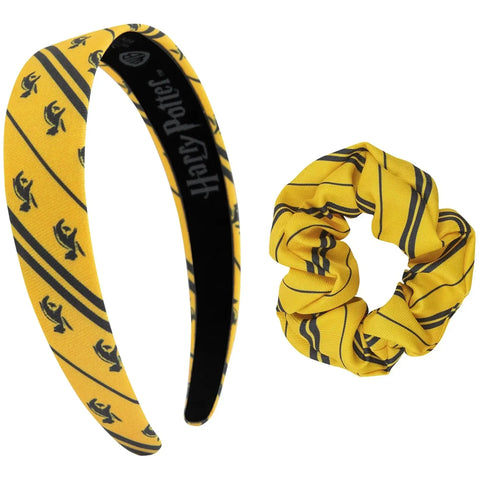 Harry Potter [Wizarding World] - Classic Hufflepuff Hair Accessories Set (Headband & Scrunchie) - Cinereplicas - Image 2