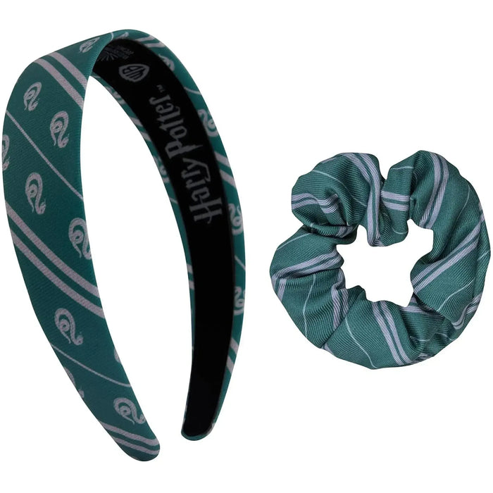 Harry Potter [Wizarding World] - Classic Slytherin Hair Accessories Set (Headband & Scrunchie) - Cinereplicas