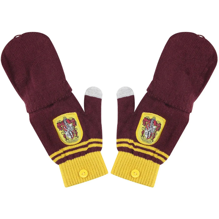 Harry Potter [Wizarding World] - Gryffindor Fingerless Gloves (Maroon) - Cinereplicas
