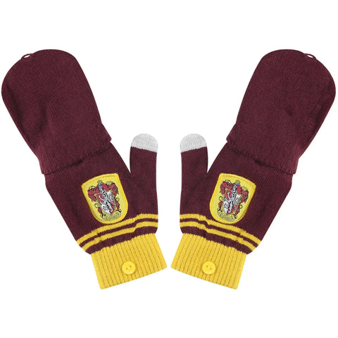 Harry Potter [Wizarding World] - Gryffindor Fingerless Gloves (Maroon) - Cinereplicas - Image 3
