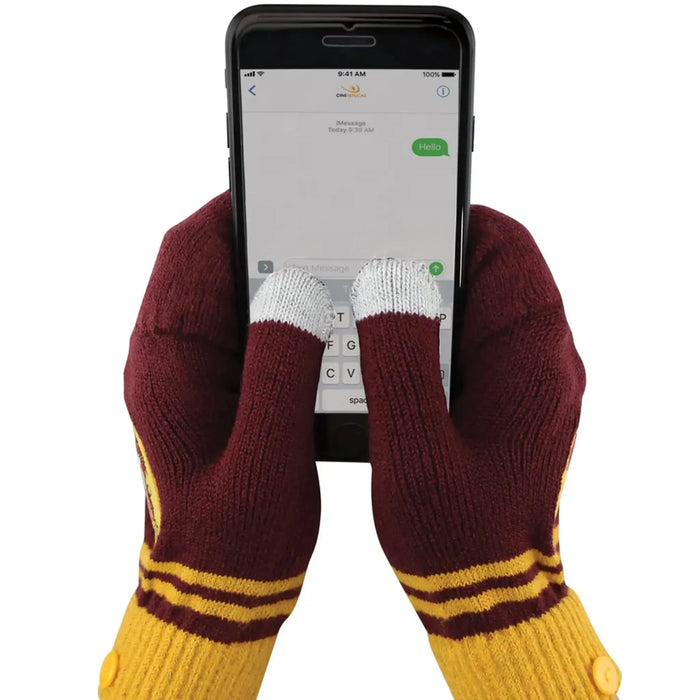 Harry Potter [Wizarding World] - Gryffindor Fingerless Gloves (Maroon) - Cinereplicas