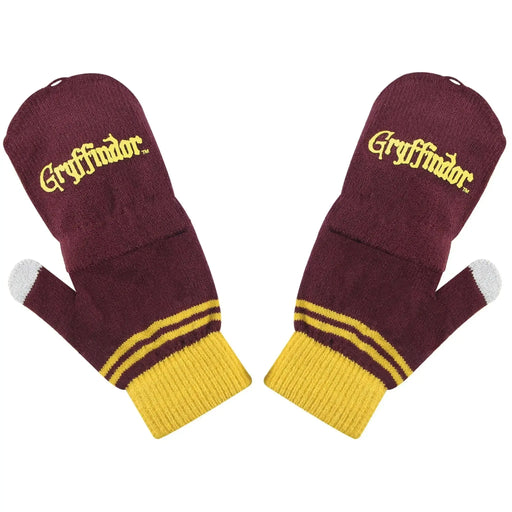 Harry Potter [Wizarding World] - Gryffindor Fingerless Gloves (Maroon) - Cinereplicas