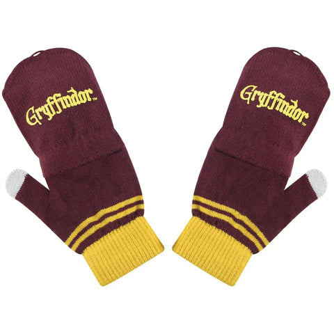 Harry Potter [Wizarding World] - Gryffindor Fingerless Gloves (Maroon) - Cinereplicas - Image 1