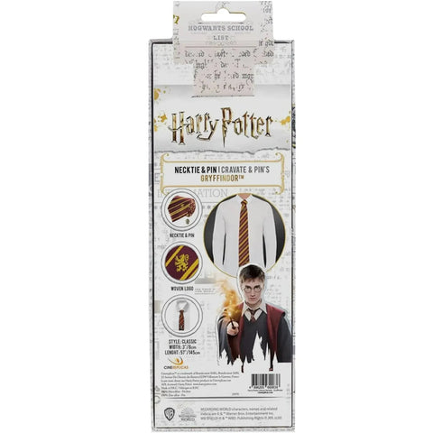 Harry Potter [Wizarding World] - Gryffindor Necktie & Pin Deluxe Set - Cinereplicas - (2021) - Image 3