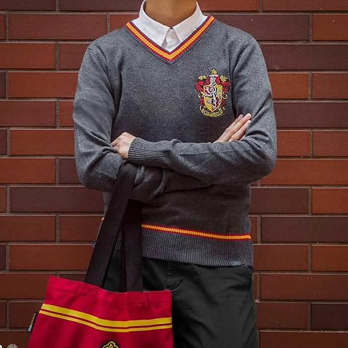 Harry Potter [Wizarding World] - Gryffindor Soft-Touch Knit V-Neck Sweater - Cinereplicas