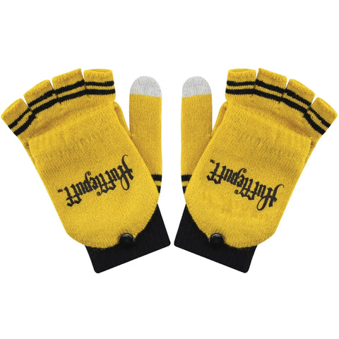 Harry Potter [Wizarding World] - Hufflepuff Fingerless Gloves - Cinereplicas - Image 2