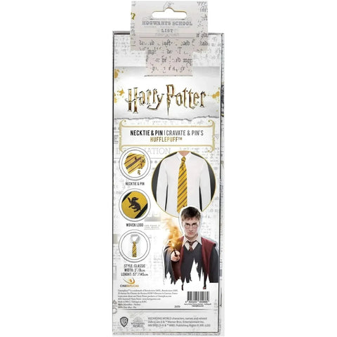 Harry Potter [Wizarding World] - Hufflepuff Necktie & Pin Deluxe Set - Cinereplicas - (2022) - Image 3