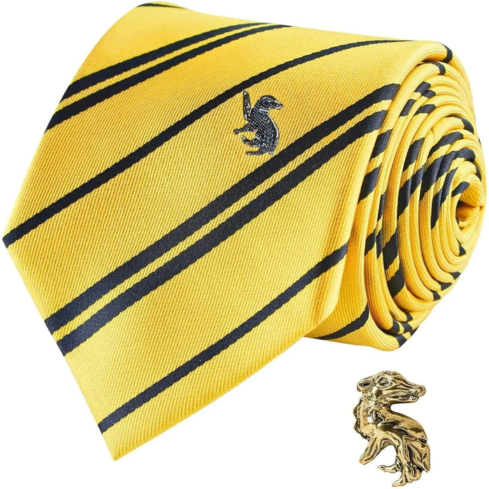 Harry Potter [Wizarding World] - Hufflepuff Necktie & Pin Deluxe Set - Cinereplicas - (2022)