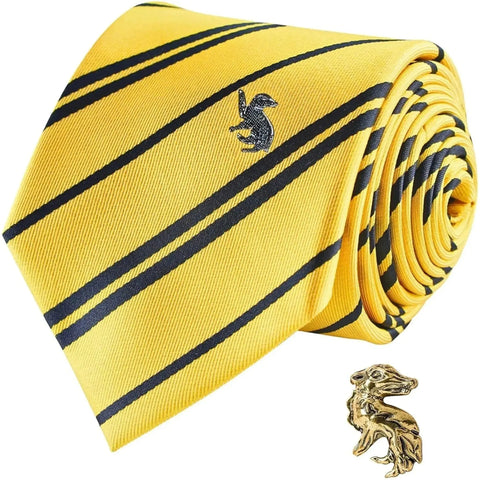 Harry Potter [Wizarding World] - Hufflepuff Necktie & Pin Deluxe Set - Cinereplicas - (2022) - Image 4