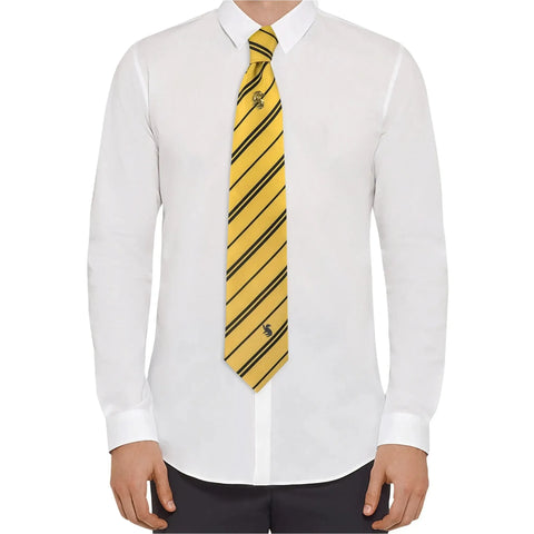 Harry Potter [Wizarding World] - Hufflepuff Necktie & Pin Deluxe Set - Cinereplicas - (2022) - Image 6