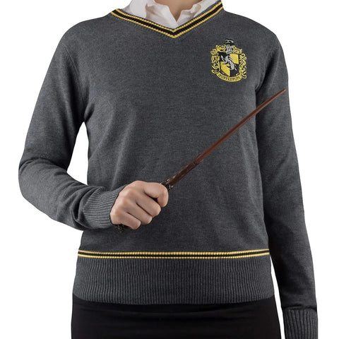 Harry Potter [Wizarding World] - Hufflepuff Soft-Touch Knit V-Neck Sweater - Cinereplicas - Image 2
