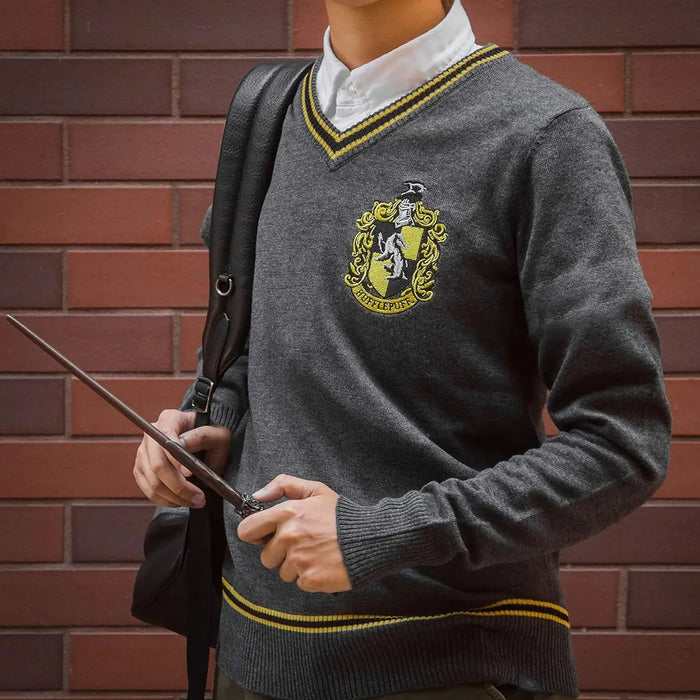 Harry Potter [Wizarding World] - Hufflepuff Soft-Touch Knit V-Neck Sweater - Cinereplicas