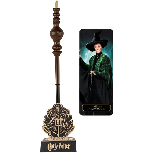 Harry Potter [Wizarding World] - Minerva McGonagall Wand Pen with Stand & Lenticular Bookmark - Cinereplicas