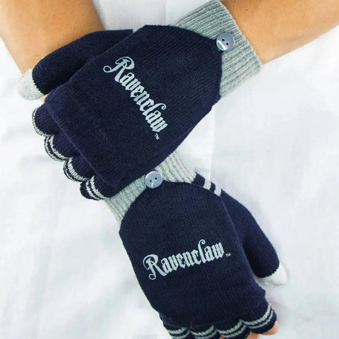 Harry Potter [Wizarding World] - Ravenclaw Fingerless Gloves (Blue) - Cinereplicas - Image 5