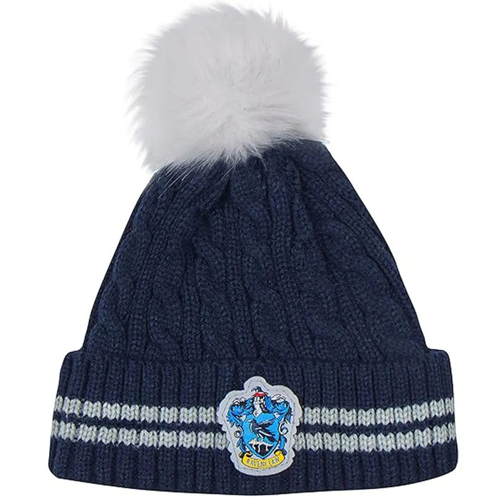 Harry Potter [Wizarding World] - Ravenclaw Pom-Pom Beanie Hat (Embroidered) - Cinereplicas