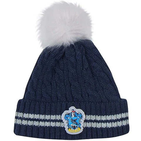 Harry Potter [Wizarding World] - Ravenclaw Pom-Pom Beanie Hat (Embroidered) - Cinereplicas - Image 2
