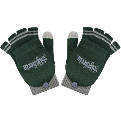 Harry Potter [Wizarding World] - Slytherin Fingerless Gloves (Green) - Cinereplicas