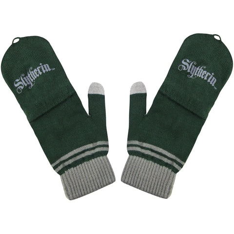 Harry Potter [Wizarding World] - Slytherin Fingerless Gloves (Green) - Cinereplicas - Image 3