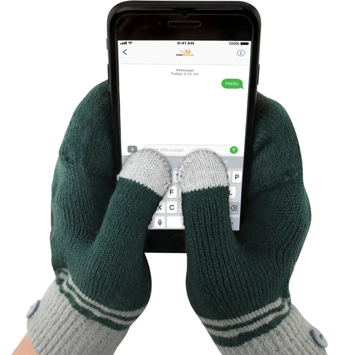 Harry Potter [Wizarding World] - Slytherin Fingerless Gloves (Green) - Cinereplicas