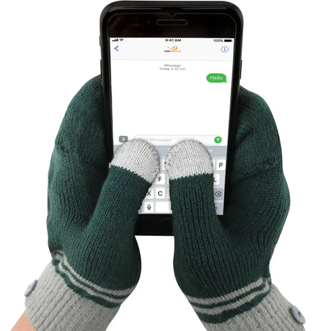 Harry Potter [Wizarding World] - Slytherin Fingerless Gloves (Green) - Cinereplicas - Image 7