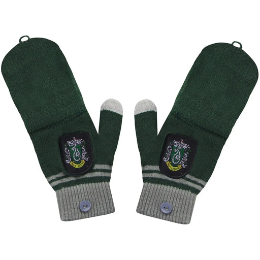 Harry Potter [Wizarding World] - Slytherin Fingerless Gloves (Green) - Cinereplicas