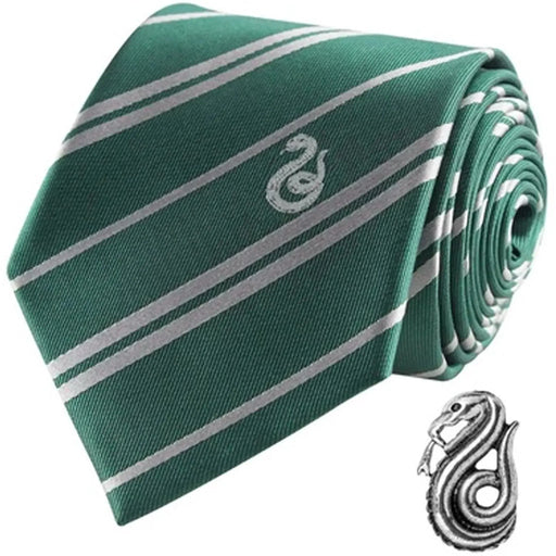 Harry Potter [Wizarding World] - Slytherin Necktie & Pin Deluxe Set - Cinereplicas