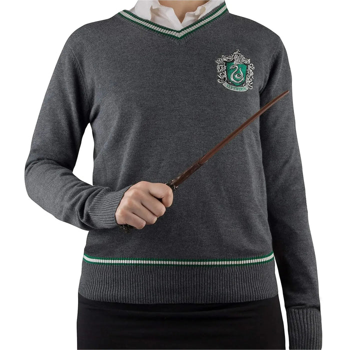 Harry Potter [Wizarding World] - Slytherin Soft-Touch Knit V-Neck Sweater - Cinereplicas