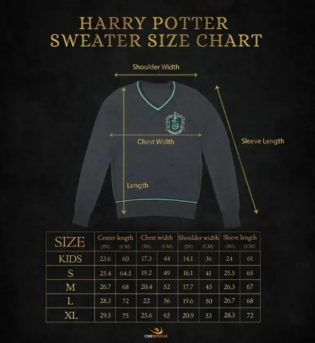 Harry Potter [Wizarding World] - Slytherin Soft-Touch Knit V-Neck Sweater - Cinereplicas