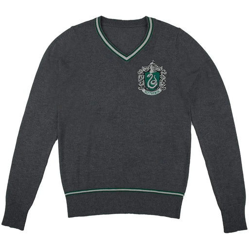 Harry Potter [Wizarding World] - Slytherin Soft-Touch Knit V-Neck Sweater - Cinereplicas
