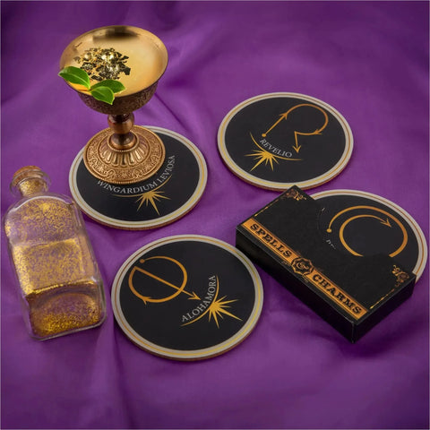 Harry Potter [Wizarding World] - Spell & Charm Set 2 Coaster Set (4 Coasters) - Cinereplicas - Image 8