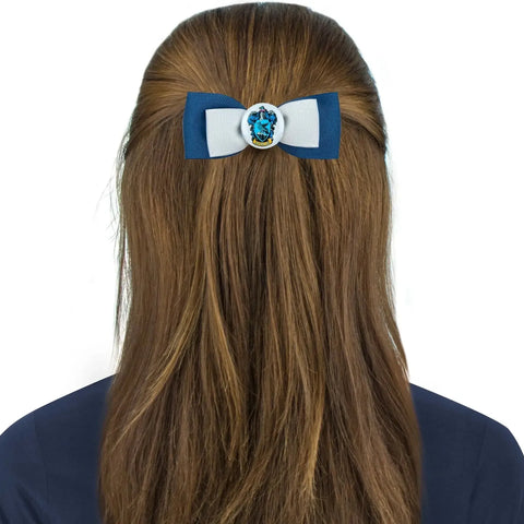Harry Potter [Wizarding World] - Trendy Ravenclaw Hair Accessories Set (Elastic Double Headband & Ribbon Hair Clip) - Cinereplicas - Image 2