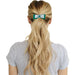 Harry Potter [Wizarding World] - Trendy Slytherin Hair Accessories Set (Elastic Double Headband & Ribbon Hair Clip) - Cinereplicas