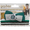 Harry Potter [Wizarding World] - Trendy Slytherin Hair Accessories Set (Elastic Double Headband & Ribbon Hair Clip) - Cinereplicas