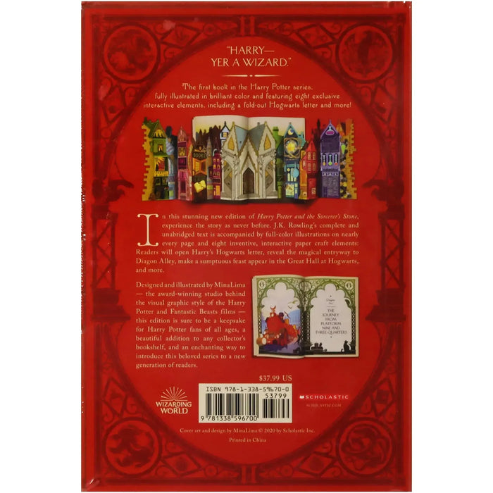 Harry Potter and the Sorcerer's Stone - MinaLima Interactive Illustrated Edition (Book 1) - J. K. Rowling