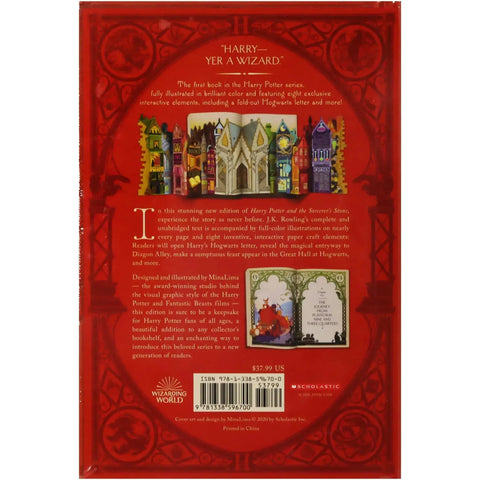 Harry Potter and the Sorcerer's Stone | MinaLima Edition | Hardcover Book | Scholastic - (2020) - Image 2