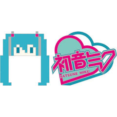 Hatsune Miku - 8 Bit Miku & Heart Pin Badge Set (Metal) - ABYstyle