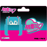 Hatsune Miku - 8 Bit Miku & Heart Pin Badge Set (Metal) - ABYstyle- Image 1