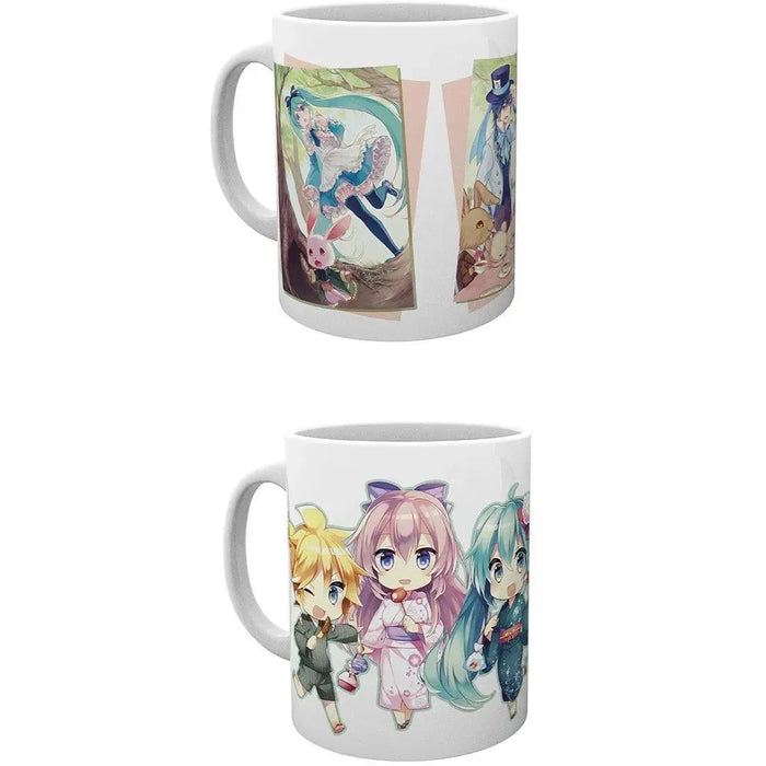 Hatsune Miku - Chibi Characters as Geishas Mug (Ceramic, 11 oz.) - ABYstyle