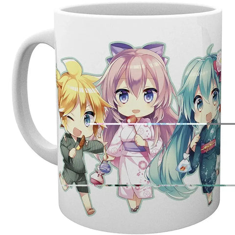 Hatsune Miku - Chibi Characters as Geishas Mug (Ceramic, 11 oz.) - ABYstyle