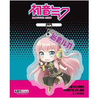 Hatsune Miku - Chibi Megurine Luka Keychain with Charm (Acrylic) - ABYstyle- Image 1