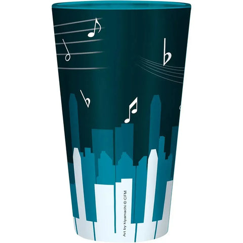 Hatsune Miku - Piano Keys Drinking Glass (13.5 oz.) - ABYstyle