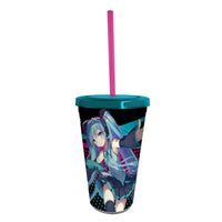 Hatsune Miku - Plastic Tumbler with Straw (16 oz.) - ABYstyle- Image 1