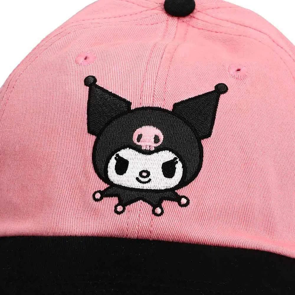 Hello Kitty - Kuromi Hat (Pink, Embroidered, Contrast Bill) - Bioworld